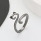 thumbnail image 2 of Simple and unique asymmetric linear earrings retro niche twisted alloy earrings for women Couple jewelry Valentine's Day gift, 2 of 4