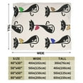 thumbnail image 3 of DouZhe Ultra-Soft Micro Fleece Lightweight Flannel Bed Blanket, Cute Cartoon Cats Kitten Print Cozy Warm Throw Blankets, 60"x50", 3 of 7