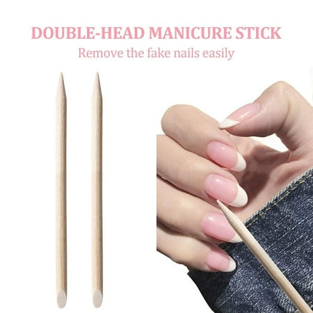 nails press 48pcs false fake acrylic length sets french pack kit tips pink medium nude
