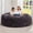 Dark Grey, variant on Hobestluk 6ft Bean Bag Chairs for Adults Large Beanbag Chair with Plush Faux Fur Cover Big Bean Bag Chair for Living Room Bedroom Dorm Office - Purple (70" x 70" x 15")