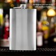 thumbnail image 5 of Stainless Steel Flask Pocket Bottle for Whiskey Liquor Wine Alcohol, Flask for Alcohol, Stainless Steel Pocket Alcohol Bottle, 5 of 8