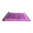 thumbnail image 2 of Ahgly Company Indoor Round Oriental Purple Traditional Area Rugs, 4' Round, 2 of 4
