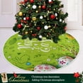 thumbnail image 6 of FMSHPON Easter Doodle Xmas Christmas Tree Skirt Stand Mat for Holiday Party Decoration Indoor Outdoor 36 inches, 6 of 6