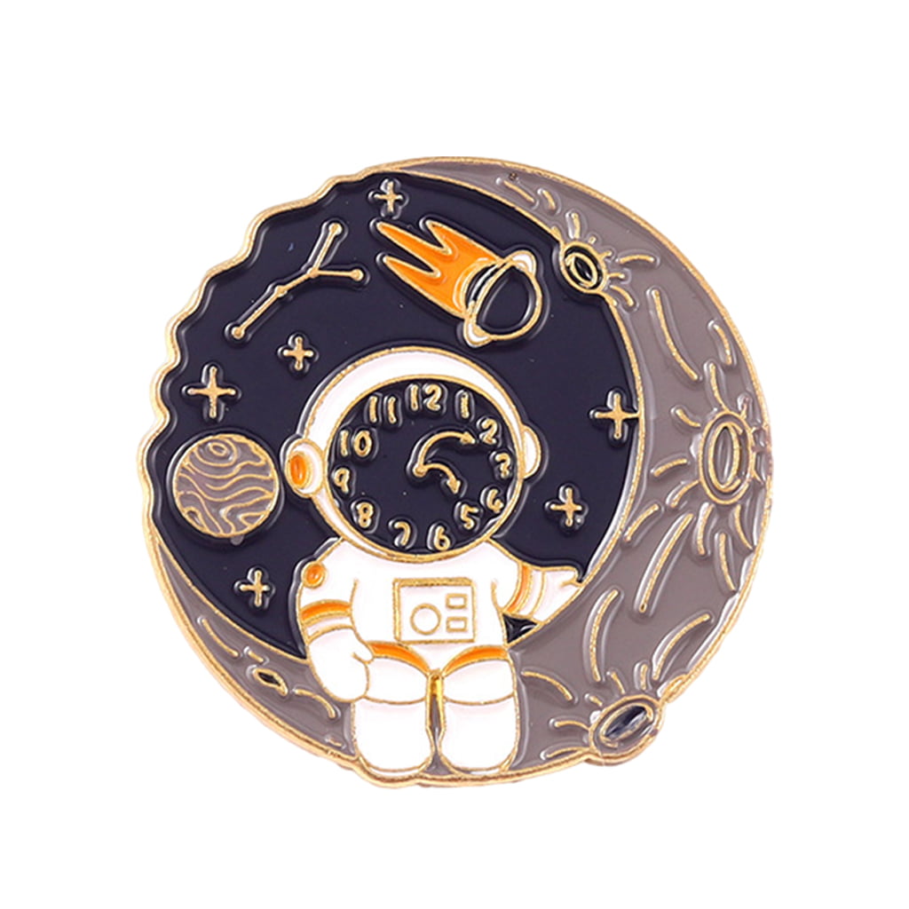 Gifts Star Shaped Badge Enamel Pin Astronaut Brooch Denim Jackets Lapel Pin