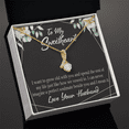 thumbnail image 3 of To My Wife  I Want to Grow Old With You Alluring Ribbon Necklace Message Card, 3 of 20