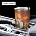 thumbnail image 5 of SKYSONIC Horse Tumbler Stainless Steel Double Wall Vacuum Reusable Insulated Mug with Straw and Built-in Coaste for Cold and Hot Beverages, 12oz, 5 of 7