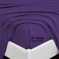thumbnail image 4 of Viviland King Size Sheet Set - Soft King Bed Sheets - Brushed Microfiber Fitted Sheet with 15" Deep Pockets - Breathable 4 Pieces Sheet Set for King Bed - Bedding Sheets & Pillowcases, Purple, 4 of 8