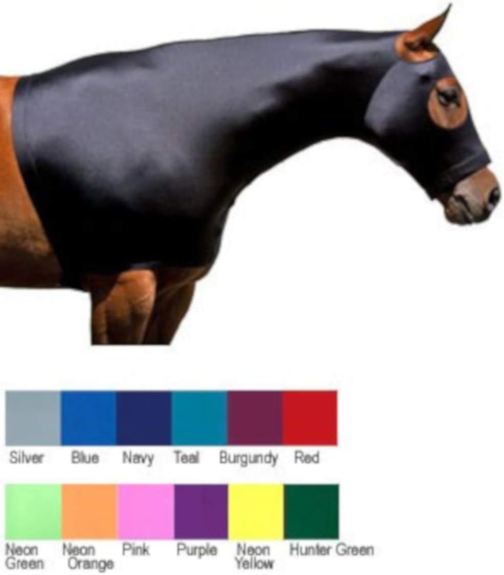 Sleazy Sleepwear for Horses Med Solid Zipper Stretch Hood Teal