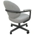 thumbnail image 3 of 4 - Swivel Metal Dining Caster Chair M-70 - Hemsath Slate - Grey, 3 of 3