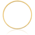 thumbnail image 3 of 14K Solid Yellow Gold 3mm Square Tube Slip On Bangle Bracelet, 3 of 4