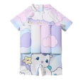 thumbnail image 4 of JUMEYU Toddler Float Swimsuit Kids Boys Girls Floatation Swimsuit with Adjustable Buoyancy Baby Float Suit Swim Vest One Piece Swimwear Bathing Suit 4T 5T (Purple,4-5 Years), 4 of 8