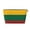 Silver, variant on Lithuanian Flag Purse Organizer Handbags Totes Leather Zipper Printing Bag For Women Travel Toiletry Bag