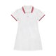 thumbnail image 2 of Odeerbi Vestido de Tenis de Niñas Con Rayas Manga Corta Casual Vestido de Golf Uniforme de La Escuela de Línea A, 2 of 5