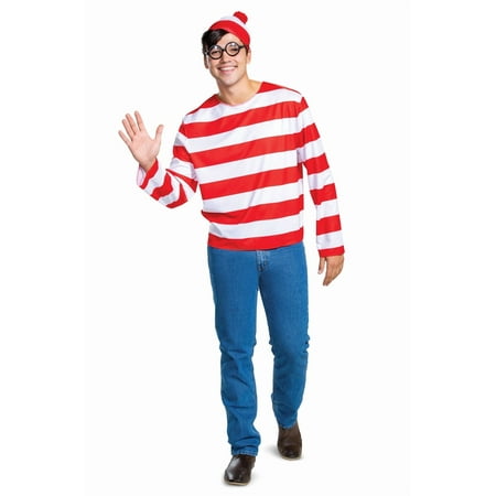 Where's Waldo Classic Men's Costume XXL 50-52