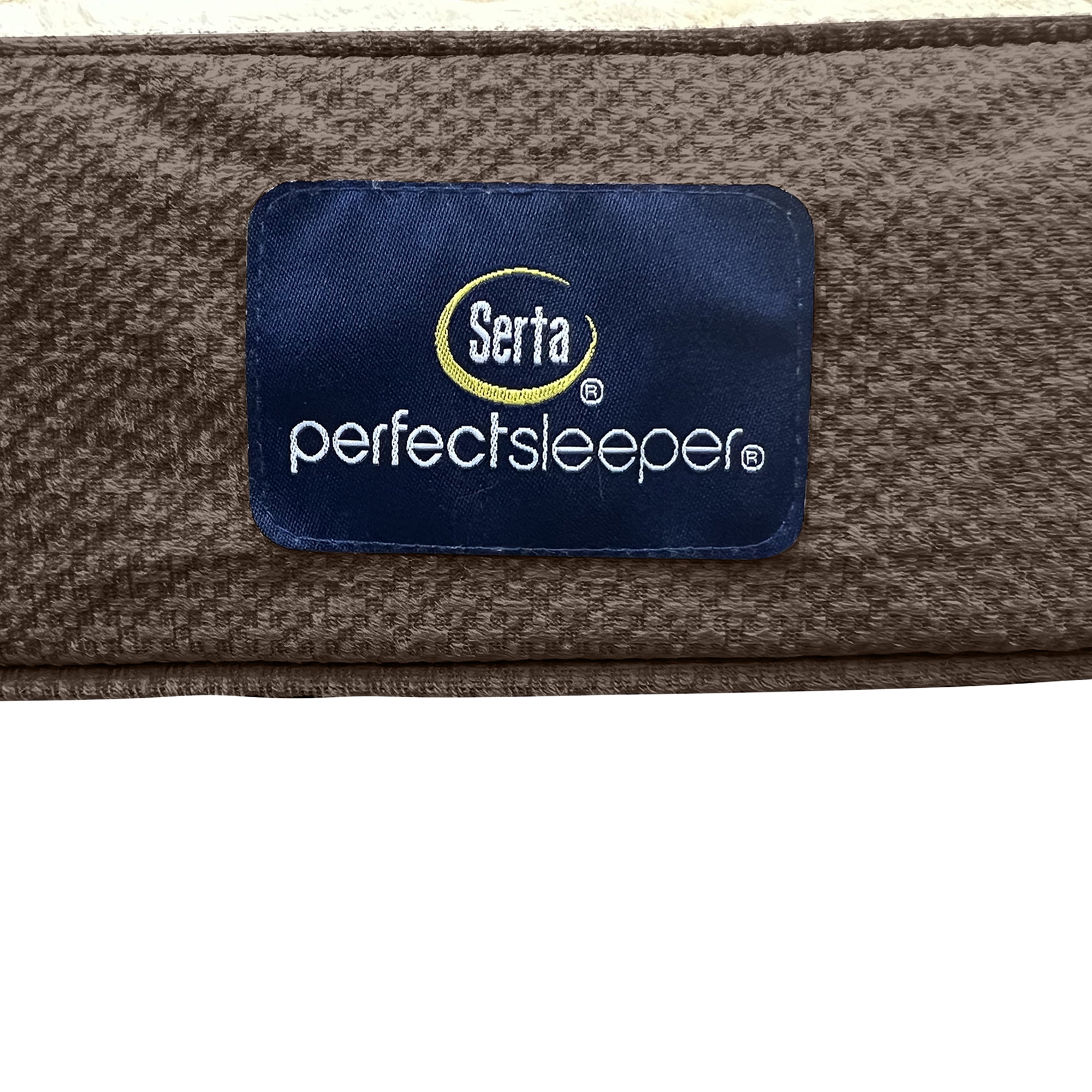 Serta Quilted Orthopedic Bolster Couch Cat & Dog Bed, Mocha, Extra Large