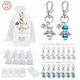 thumbnail image 3 of 48-Pack Angel Heart Keychains with Love Charms, 3 of 11