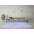 thumbnail image 3 of Ahgly Company Indoor Square Abstract Blue Modern Area Rugs, 3' Square, 3 of 4
