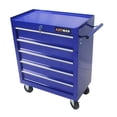 thumbnail image 5 of 5-Drawer Rolling Tool Chest on Wheels, 24-inch Tool Storage Cabinet with Locking System for Garage Workshop Warehouse Repair Shop, Blue, 5 of 7