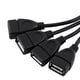 thumbnail image 5 of Adaptador extensor de extensión USB, 4 puertos USB 2.0 US Bto R Cable de extensión Adaptador de red USBR Diseño a prueba de futuro, 5 of 9