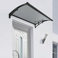 thumbnail image 2 of Durable Door Awning Canopy, UV & Weather Protection, Heavy-Duty Aluminum Alloy with Efficient Drainage, Modern Design, 110 lbs Load Capacity – Perfect for Porches, Windows, and Balconies, 2 of 13