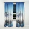 thumbnail image 2 of Designart 'Skyscraper on New York City' Cityscape Curtain Panel, 2 of 5