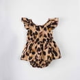 thumbnail image 2 of Lovskoo Matching Family Sets for Infant Baby Parent-Child Jumpsuit Leopard Print Strappy Camisole Jumpsuit Romper Mommy and Me Outfits Wear Baby Brown, 2 of 8