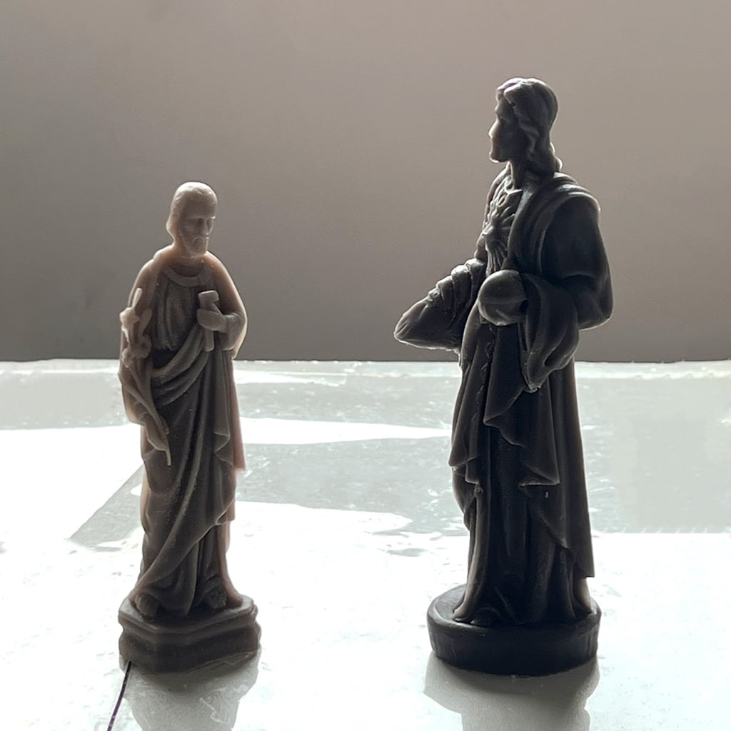 Savior Epoxy Resin Candle Mold 3D Portrait Candle Silicone Mould DIY Gypsum Casting Mould Fondant Decoration