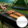 thumbnail image 3 of Stainless Steel Rib Rack for Barbecue Grilling Portable Non-Stick Cooking Tool for Outdoor Cooking Ideal for Picnics Camping and Backyard Gatherings, 3 of 5