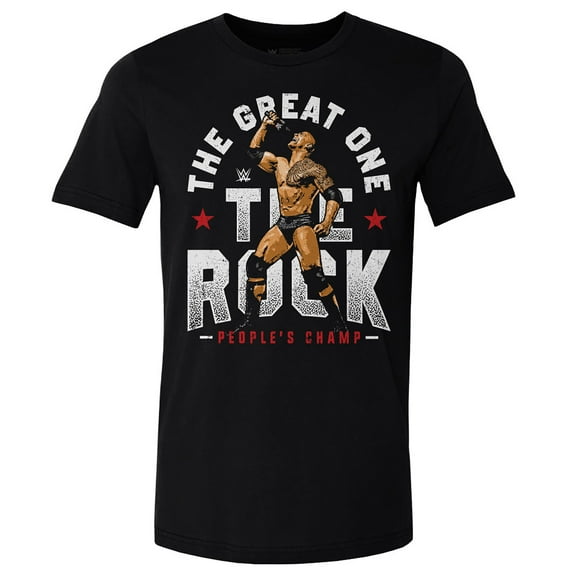 Men's 500 Level Black The Rock The Great One T-Shirt