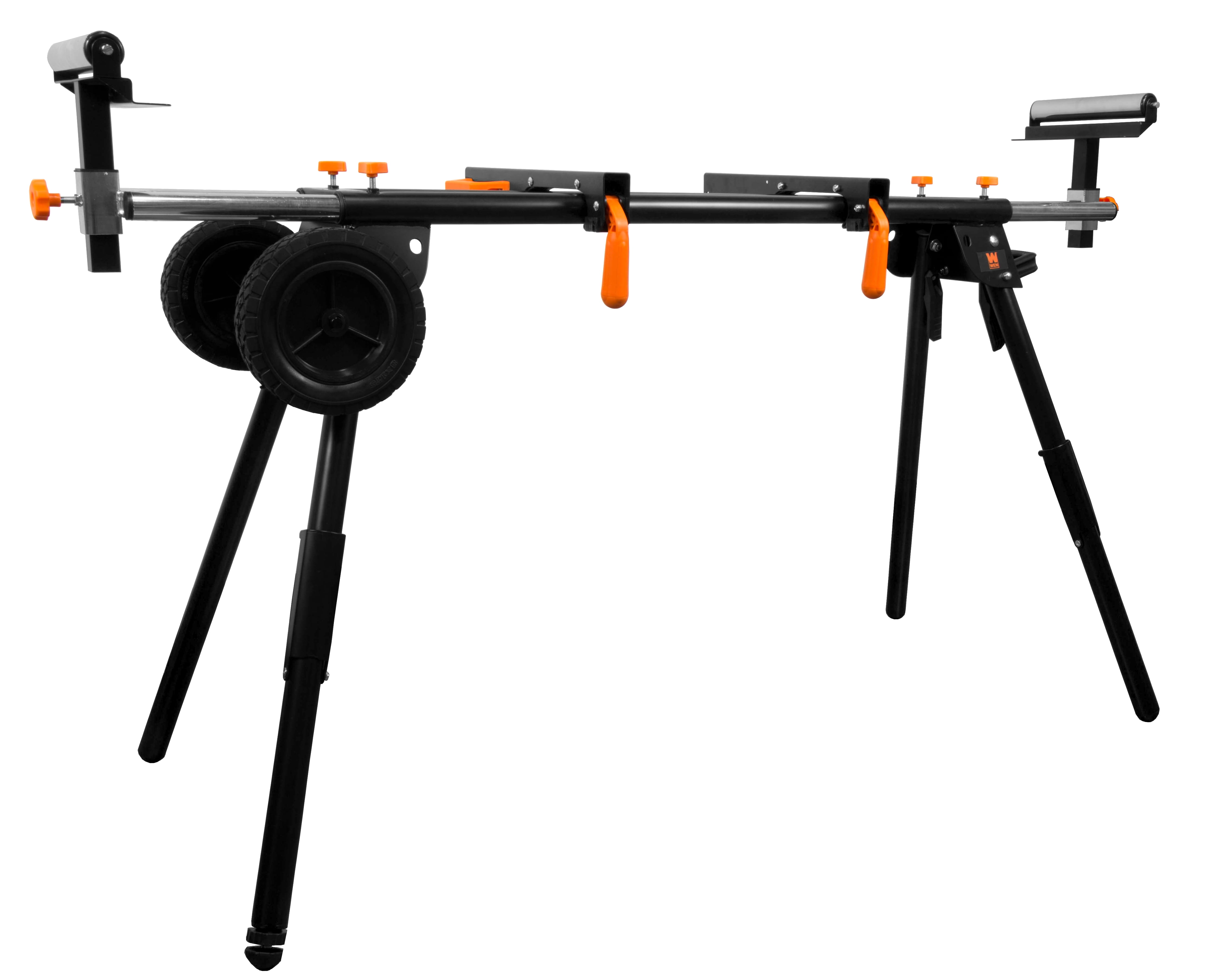 WEN Collapsible Rolling Miter Saw Stand with 3 Onboard Outlets, MSA330