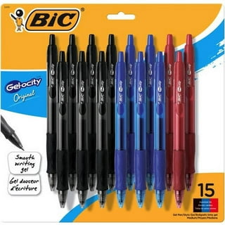 BIC Gel-ocity Quick Dry Special Edition Fashion Gel Pen with Stand, Medium  Point (0.7mm), Assorted Colors, For a Smooth Writing Experience, 6-Count,  Colors may vary 