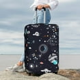 thumbnail image 3 of Lsque Galaxy2 Printed Luggage Cover, Travel Luggage Protector,Scratch and Dirt Resistant, Fits 18-32 Inch Luggage - Small, 3 of 9