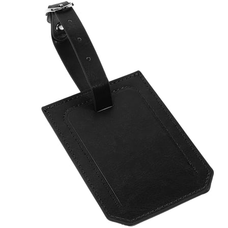 TAILTOSS Travel Accessories Tags 1Set Luggage Tag Black Rectangular For Suitcases Privacy Protection Hanging Design