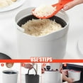 thumbnail image 4 of Cuiseur à Riz pour Micro-Ondes 2 L Grande Capacité Cuiseur à Riz pour Micro-Ondes Cuiseur Vapeur PP de Qualité Alimentaire Batterie de Cuisine Multifonction pour Micro-Ondes pour la Cuisine à la Maison, 4 of 9