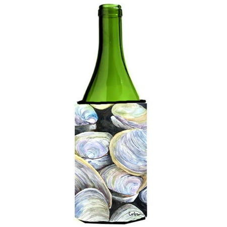 

Carolines Treasures 8714LITERK Clam Quahog Shells Wine bottle sleeve Hugger - 24 oz.