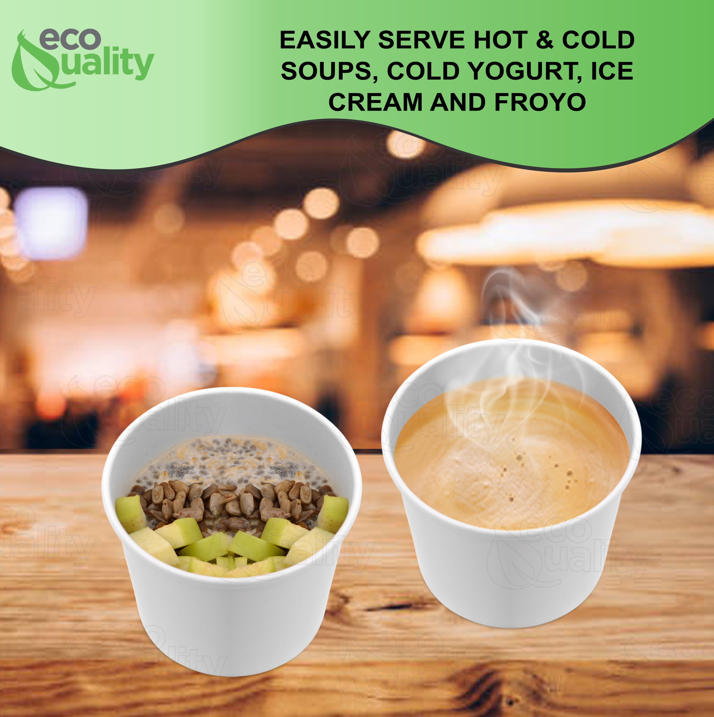 GET EC-07 12 oz. Clear Customizable Reusable Eco-Takeouts Soup