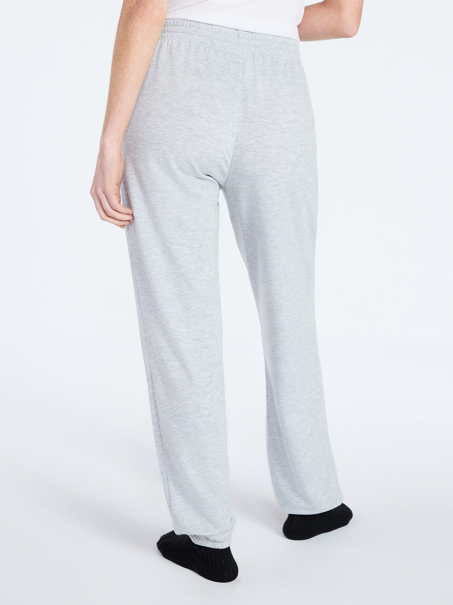Joyspun Women's French Terry Knit Jogger Lounge Sleep Pants, 29” Inseam, Sizes XS-3X