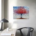 thumbnail image 4 of JRXY  art Red Tree Art Painting Abstract canvas wall art decoration 20x16in, 4 of 5