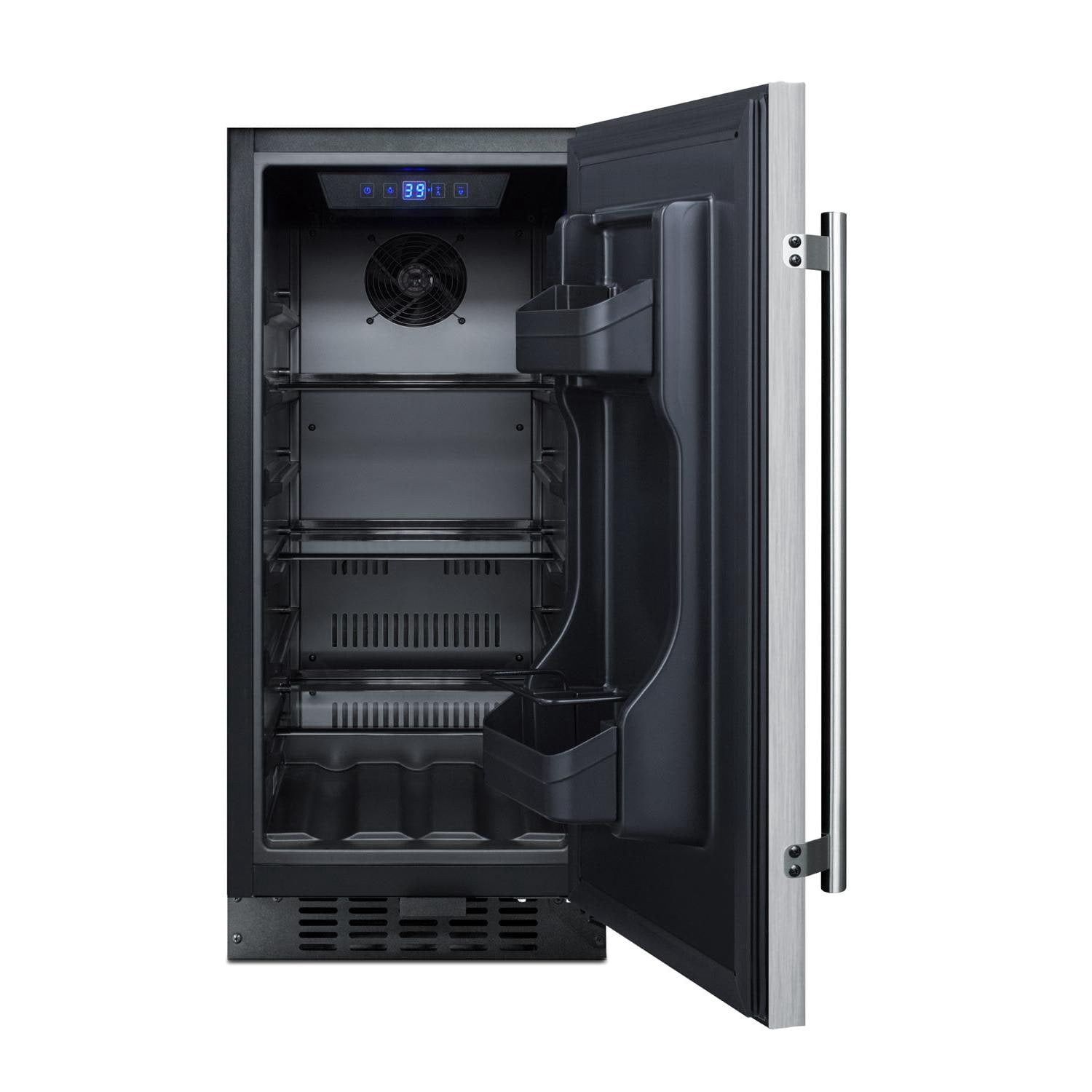 Summit 15-Inch 3.0 Cu. Ft. Commercial Outdoor Rated Compact Refrigerator - Stainless Steel - SPR316OSCSS