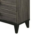 thumbnail image 3 of Benjara 4 Drawer Wooden Chest with Grains and Angled Legs, Gray-Color:Gray, 3 of 6