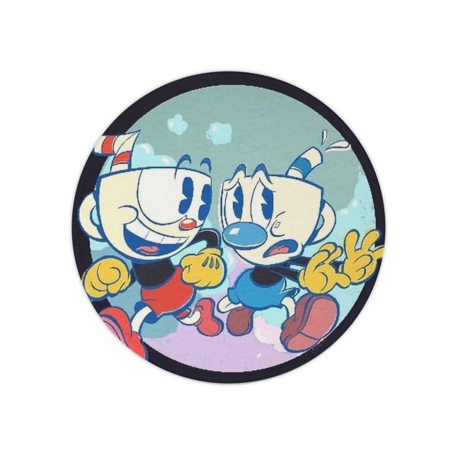 Alfombrilla de ratón Cuphead con borde de bloqueo antideslizante para ordenador de oficina y deportes electrónicos