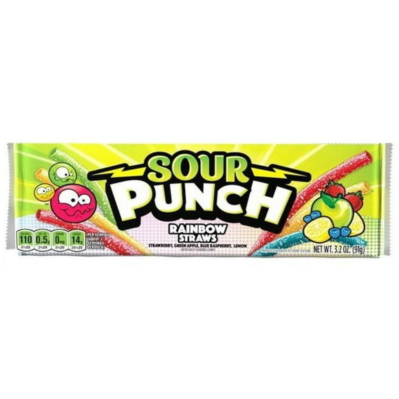 Sour Punch Rainbow Straws Share Size 91g