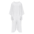 thumbnail image 5 of Ltctricy Womens Plus Size 2 Piece Sets Vintage Long Sleeve Tops and Midi Flowy Skirts Trendy Casual Loose Matching Outfits, 5 of 7
