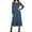 Navy, variant on FDGIU Women's Fall Sweater Maxi Dress - Casual Ribbed Knit, Long Sleeve Crewneck Going Out Outfits