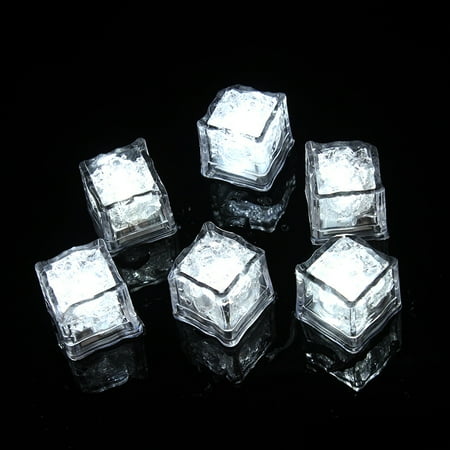 

Light Up Ice Cubes 12 Pack Multi Color Led Ice Cubes Reusable Glowing Flashing Ice Cube for Club Bar Party