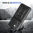 thumbnail image 2 of Rugged Shockproof Case Black Ring Holder Phone Cover for Samsung Galaxy S26, 2 of 9