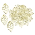 thumbnail image 2 of AMLESO 100 Pcs Breloques Feuille Creuse pour Fabrication de Bijoux Collier DIY, Or, 2 of 6