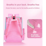 Gmdisc School Backpack Girls School Bag, Lightweight Kids Backpack Durable Fashion Bookbag, Pink