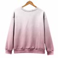 thumbnail image 6 of Women's Oversized Long Sleeve Sweatshirt, Tie Dye Gradient Color Pullover, Loose Fit Crewneck Top, Plus Size Casual Streetwear, Fall Winter Long Sleeve Crewneck Pink XL, 6 of 8