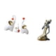 thumbnail image 5 of Elegantes esculturas de resina de familia de elefantes y damas tribales africanas, figuras únicas de arte animal y humano para decoración de escritori, 5 of 8